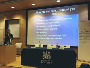 Leigh Milner gives her top tips to current students.